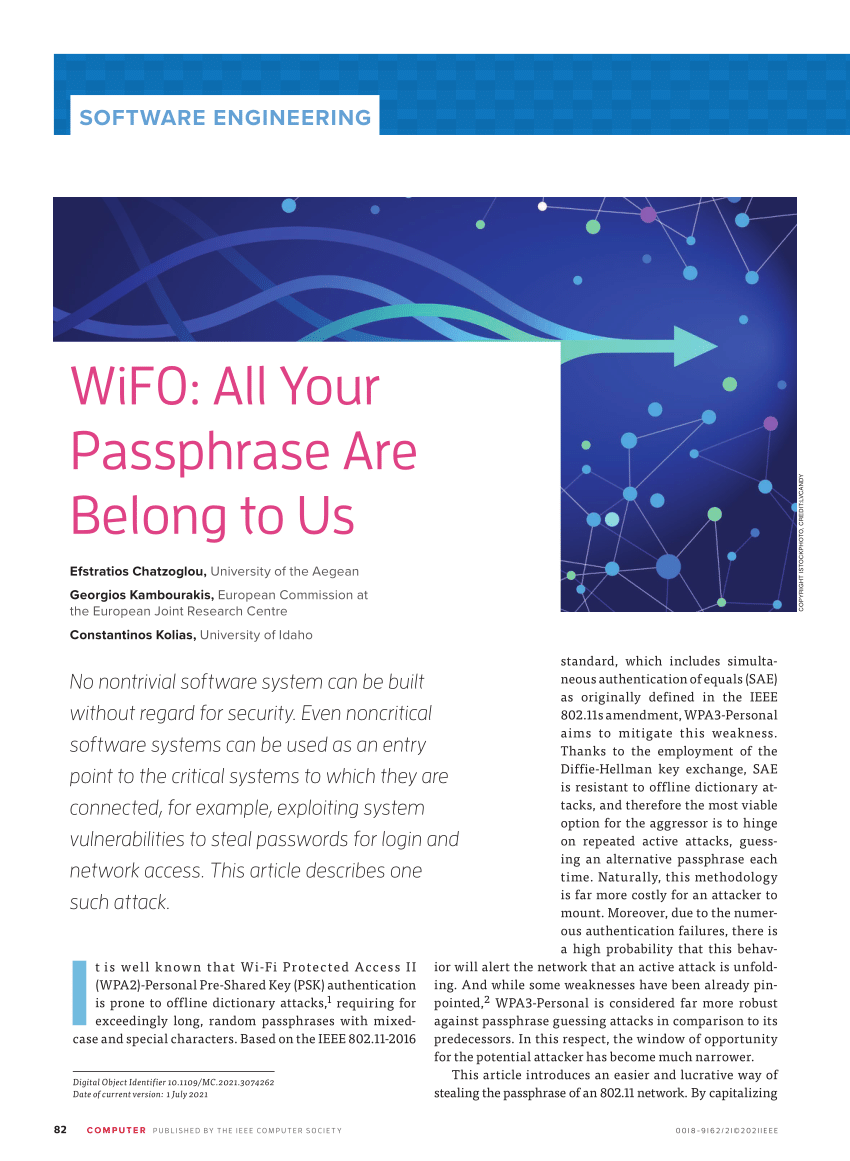 Pdf Wif0 All Your Passphrase Are Belong To Us