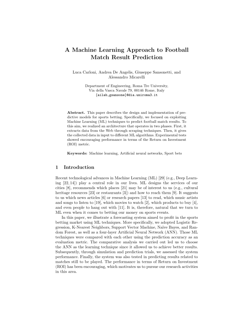 PDF] Soft Computing-Based Result Prediction of Football Games