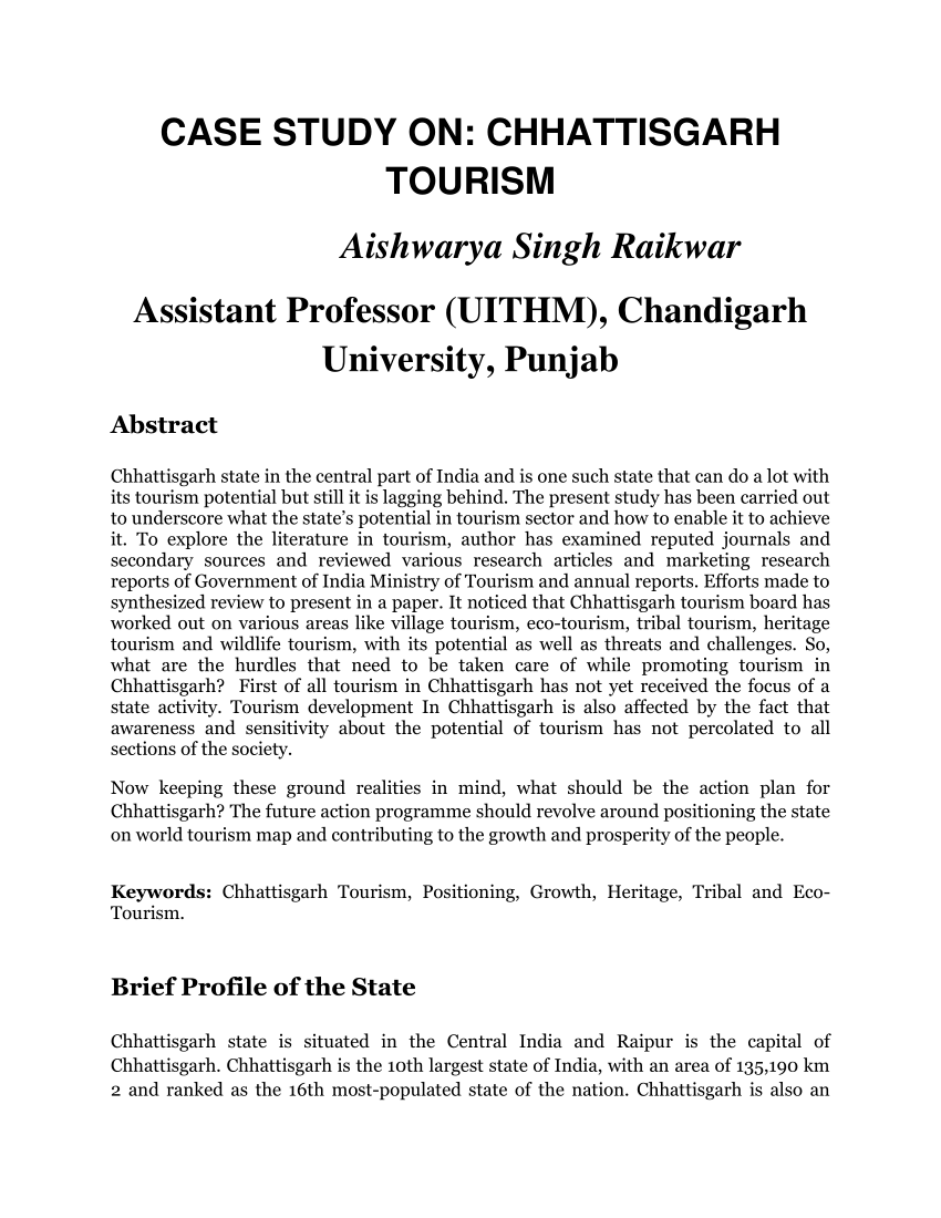 tourism in chhattisgarh essay