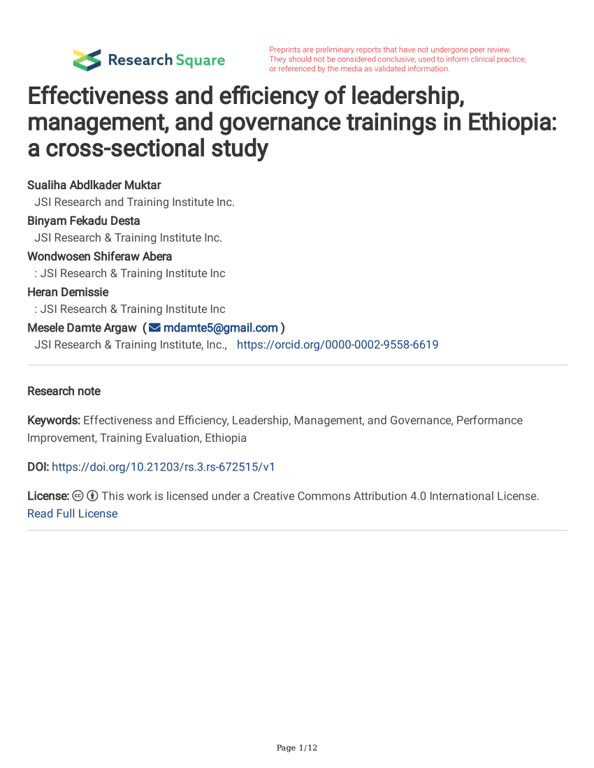 ba degree management research paper pdf in ethiopia