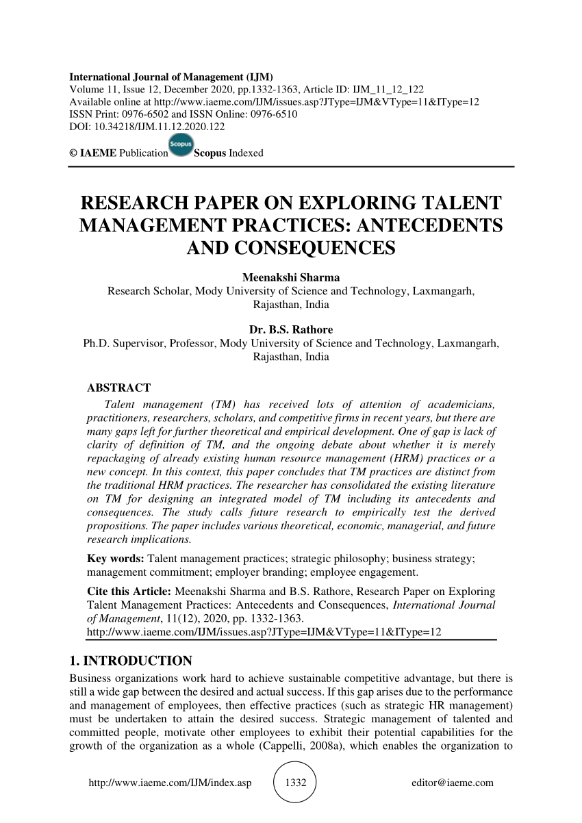 short case study on talent management with solution