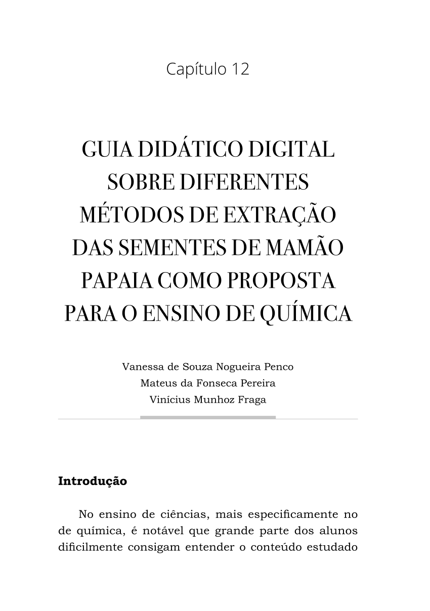 PDF) CURSO DE QUÍMICA, LICENCIATURA campus DUQUE DE CAXIAS