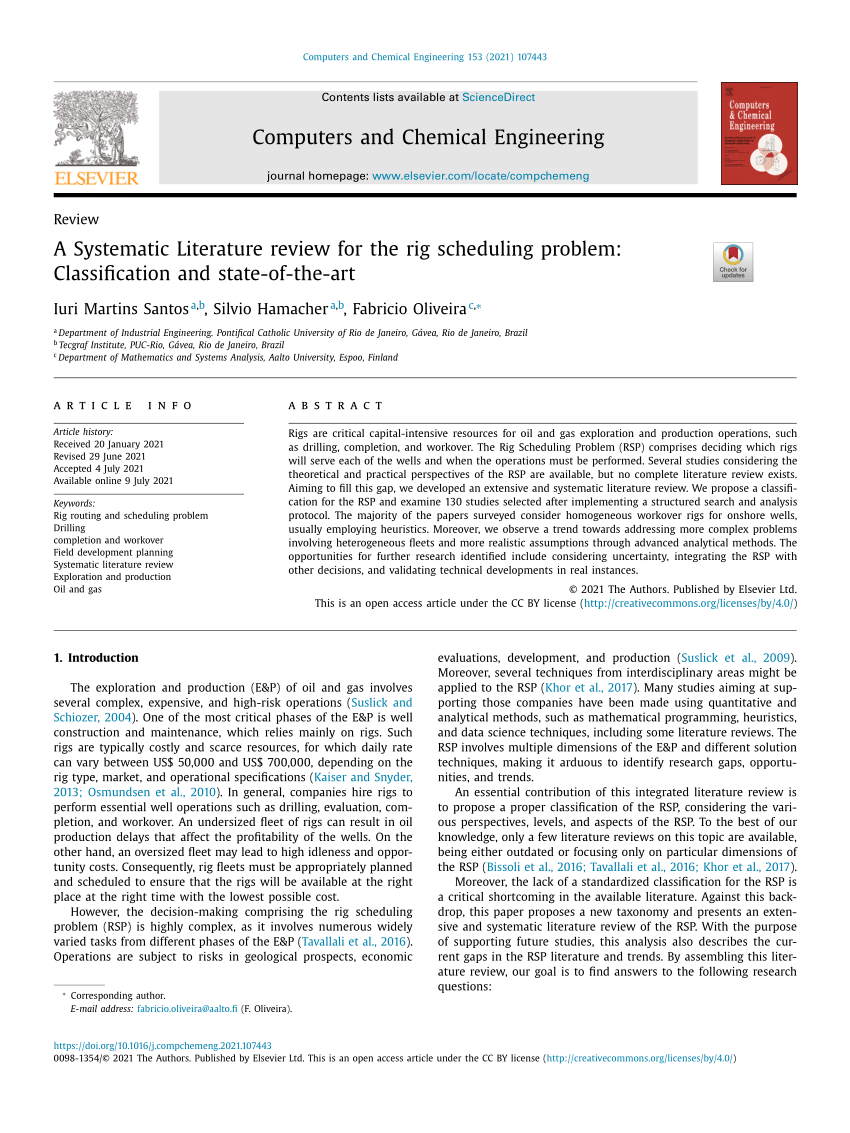 a systematic literature review for personnel scheduling problems