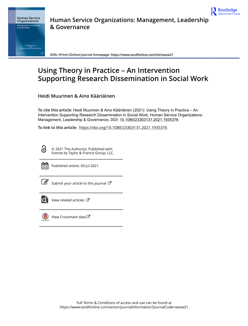 social work research dissemination