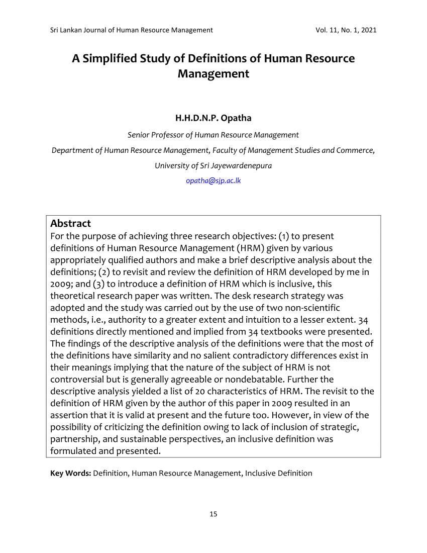 dissertation titles in human resource management