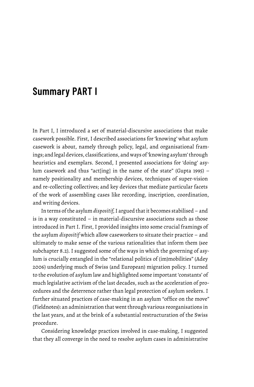 (PDF) Summary PART I