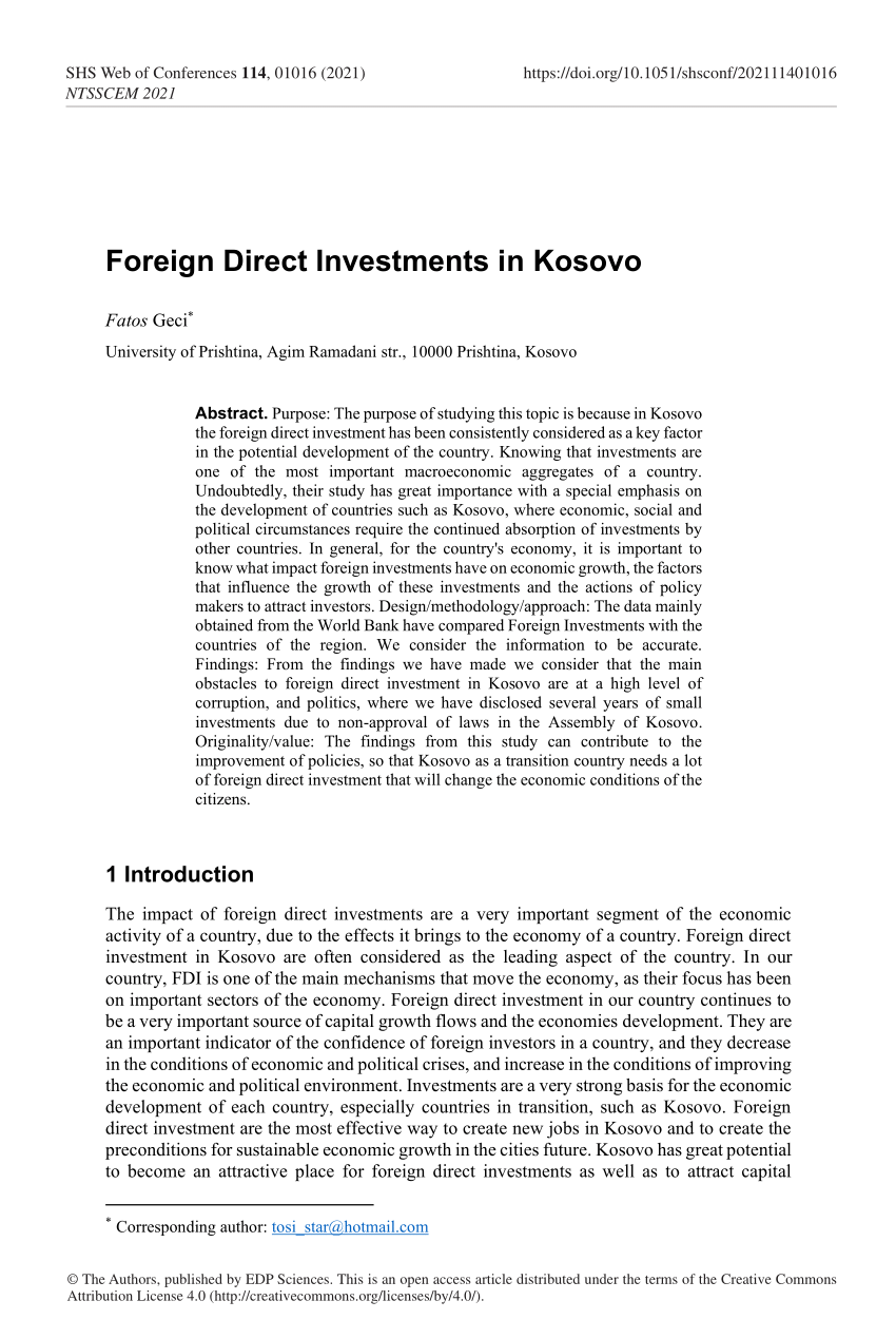 research paper foreign direct investment