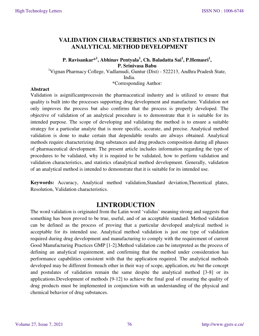 thesis on analytical method development and validation