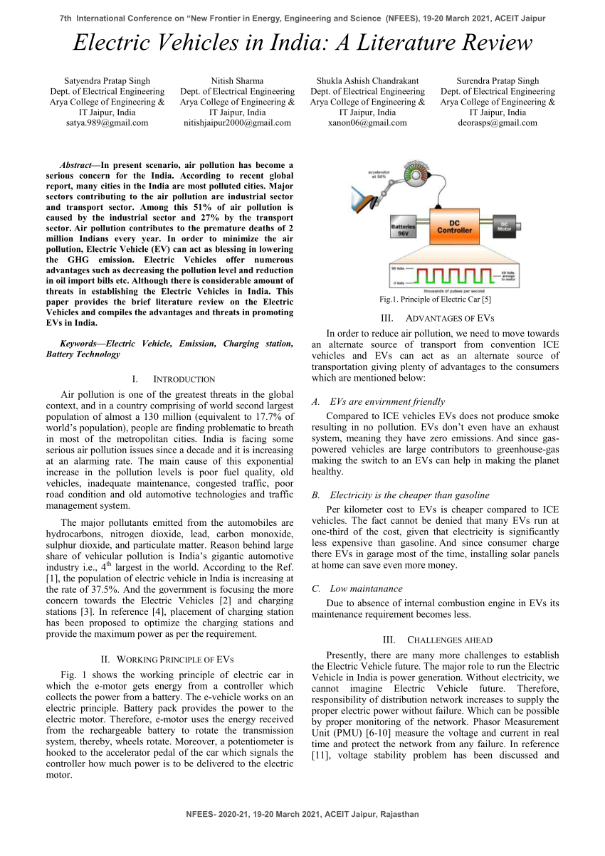 case study on electric vehicles in india pdf