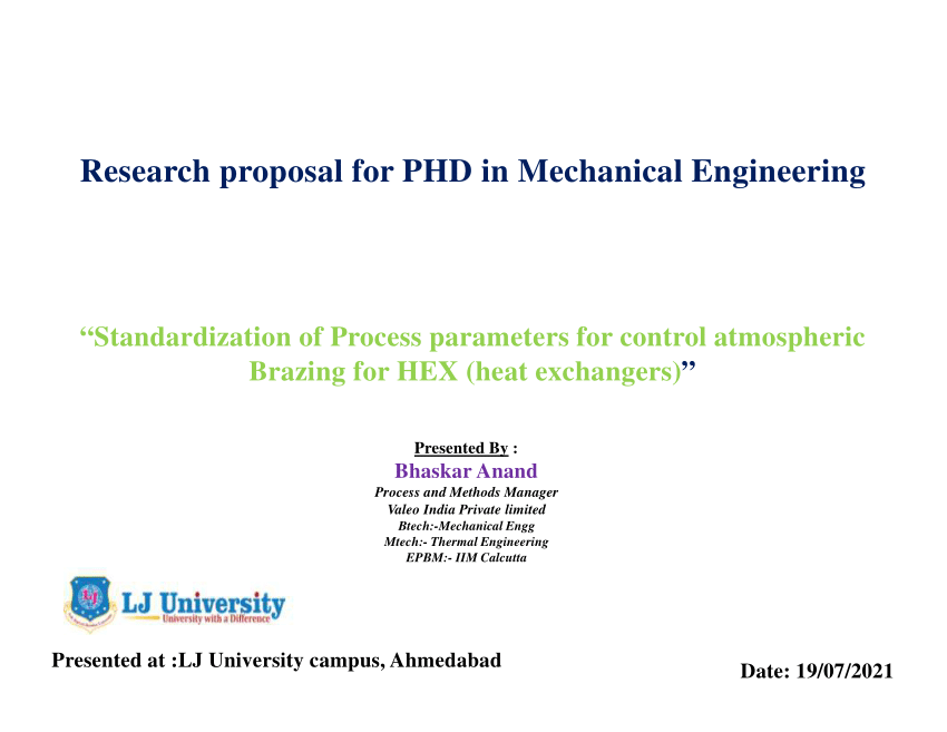 mechanical engineering phd research