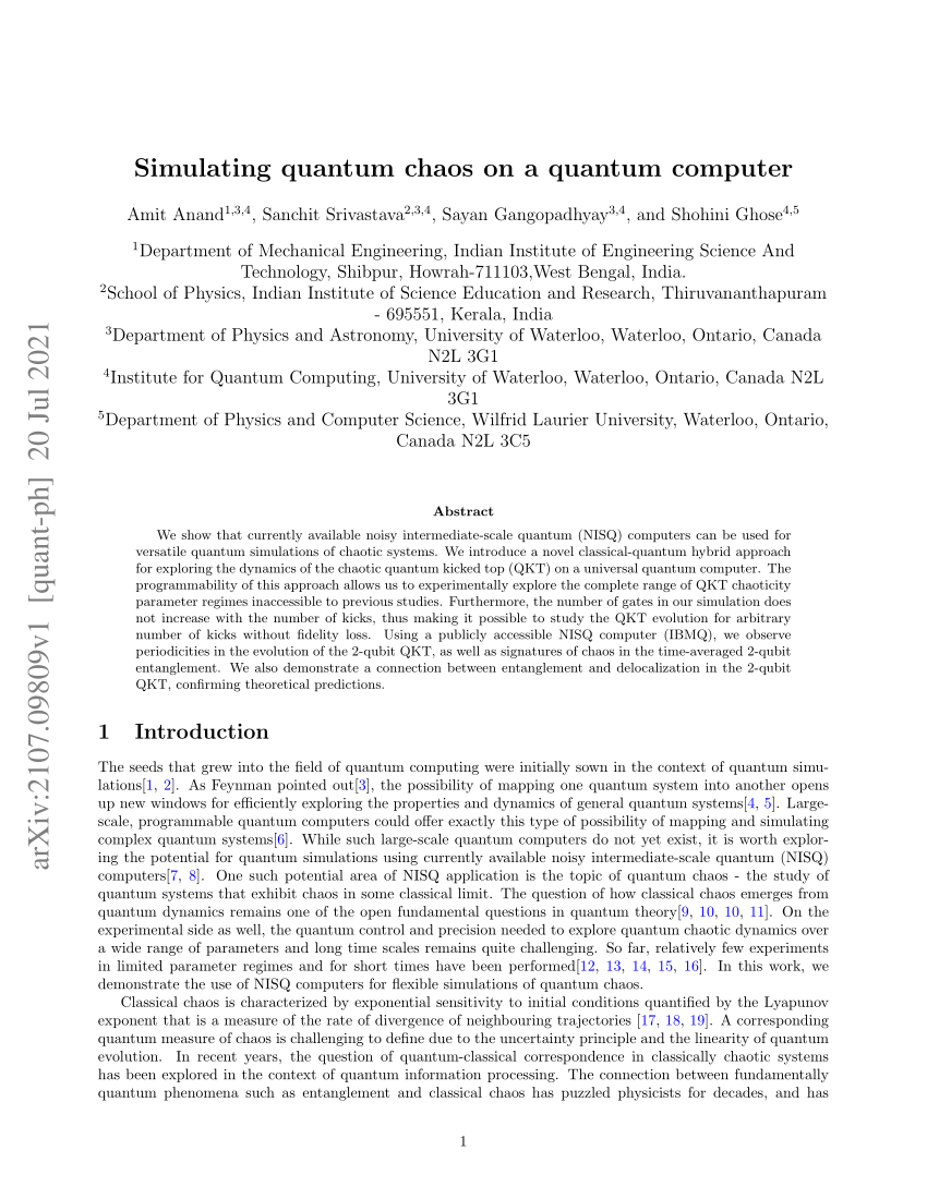 pdf-simulating-quantum-chaos-on-a-quantum-computer