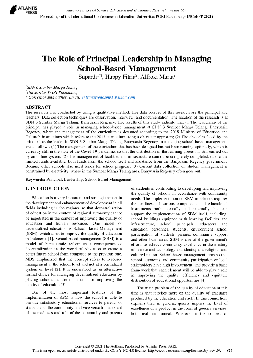 thesis about principal leadership
