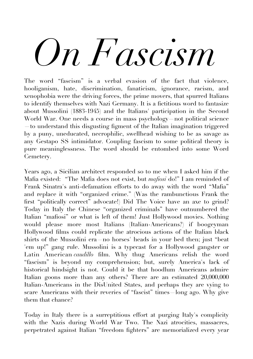 essays on fascism pdf