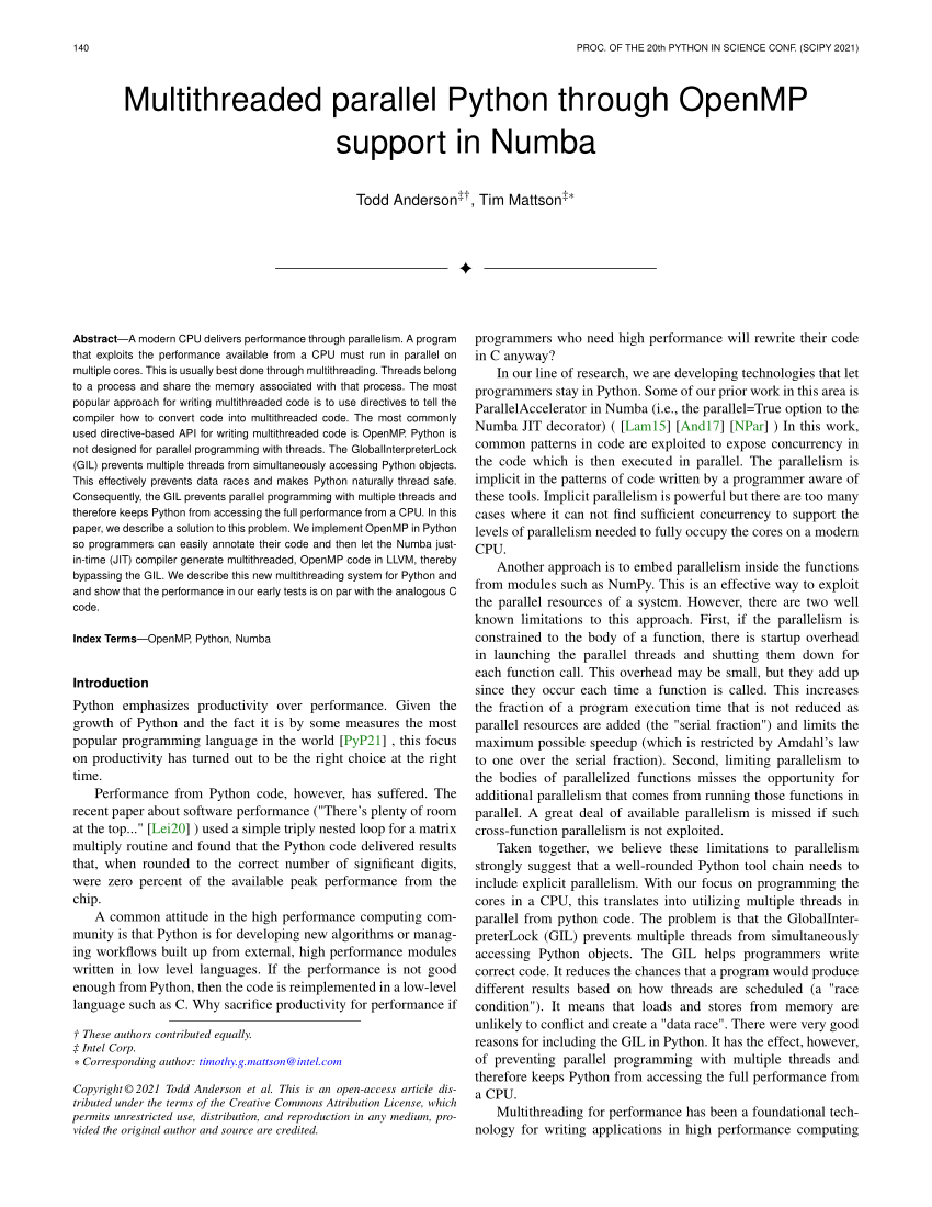 pdf-multithreaded-parallel-python-through-openmp-support-in-numba