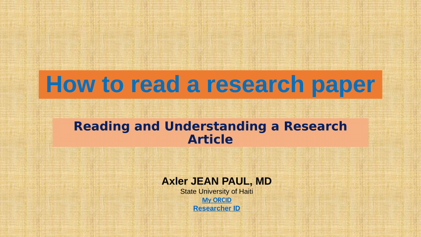 how to read research paper for free