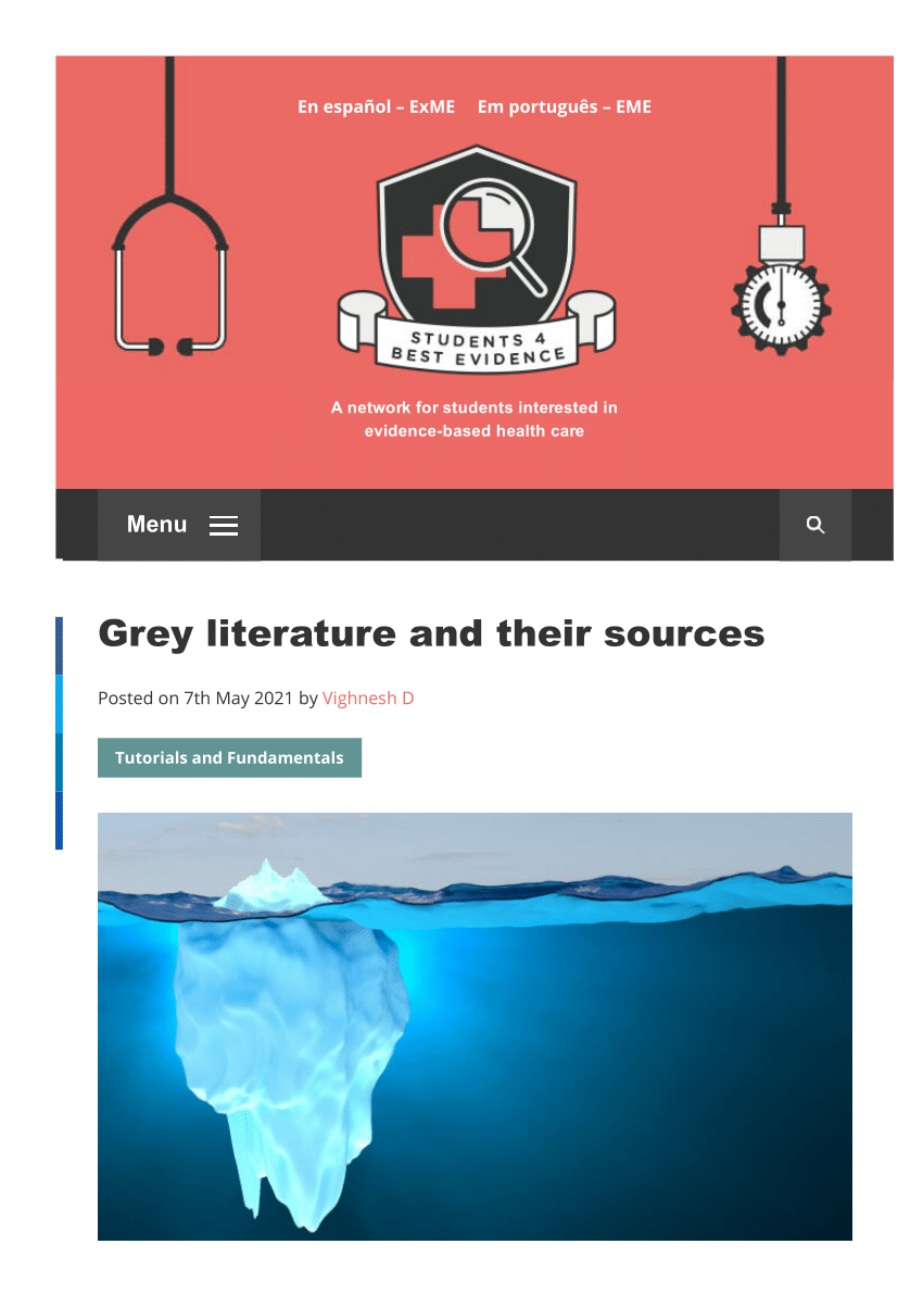 grey literature in research meaning