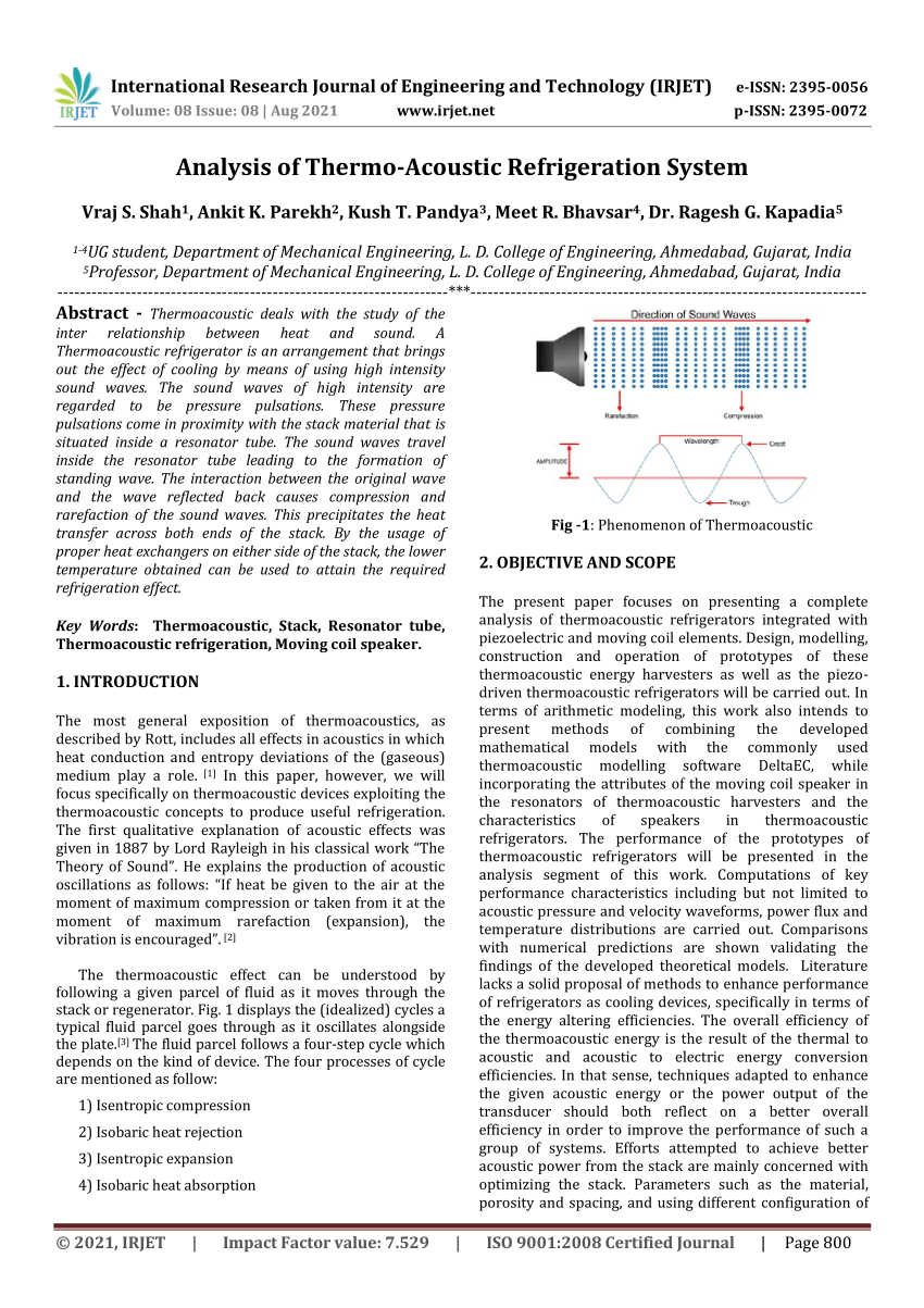 Investigation of mechanical, physical and thermoacoustic