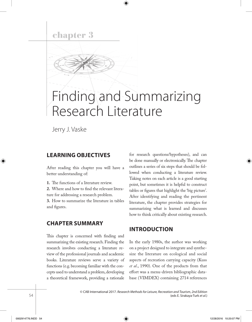 a key finding in the research literature