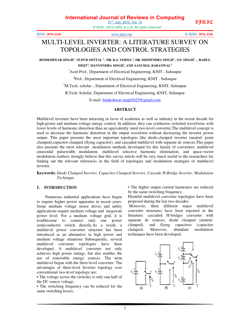 literature review on solar inverter pdf