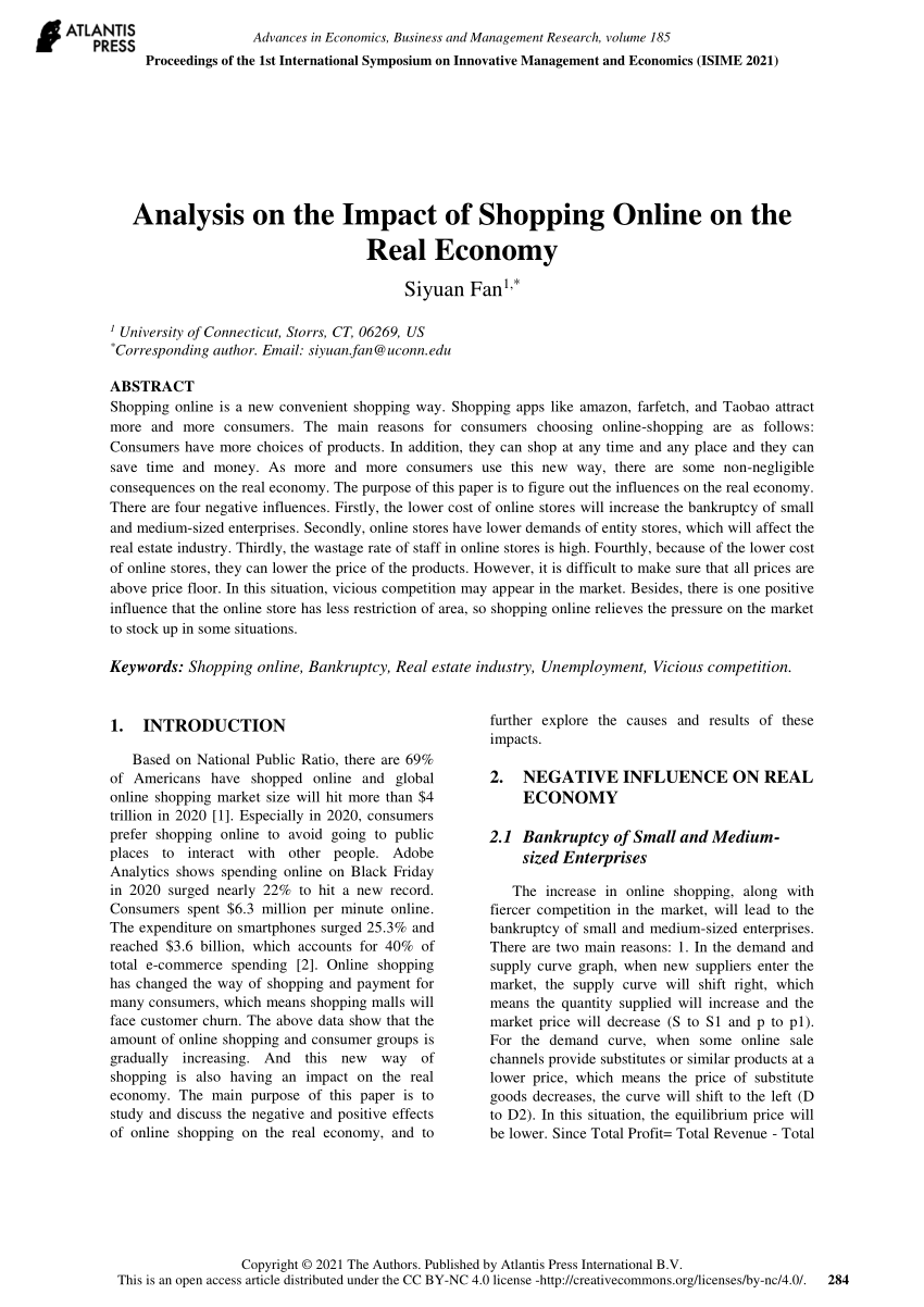 research paper on impact of online shopping