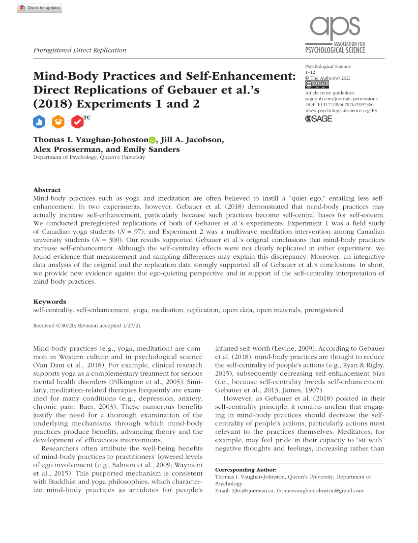 self enhancement experiments