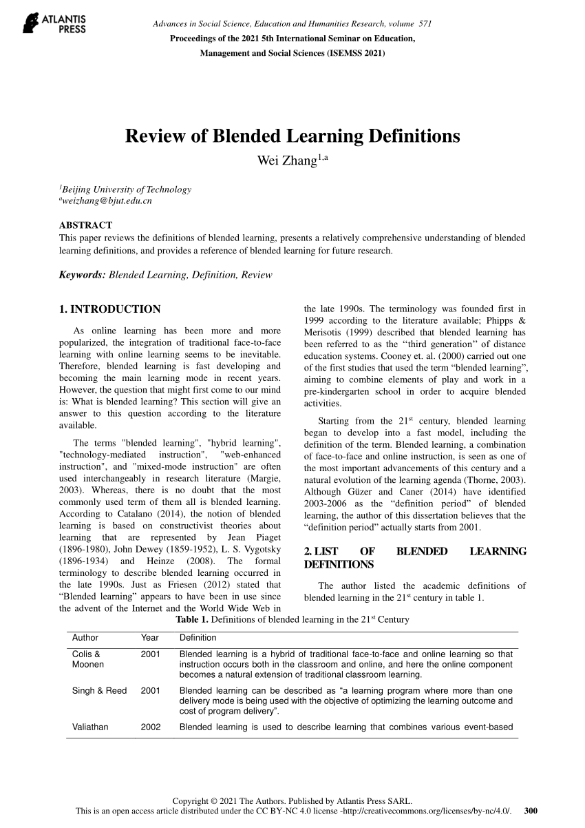 thesis title about blended learning