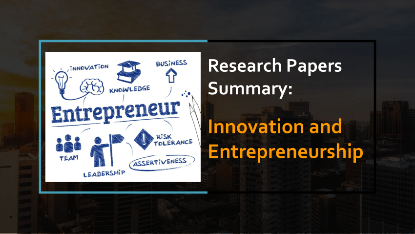 entrepreneurship research topics pdf