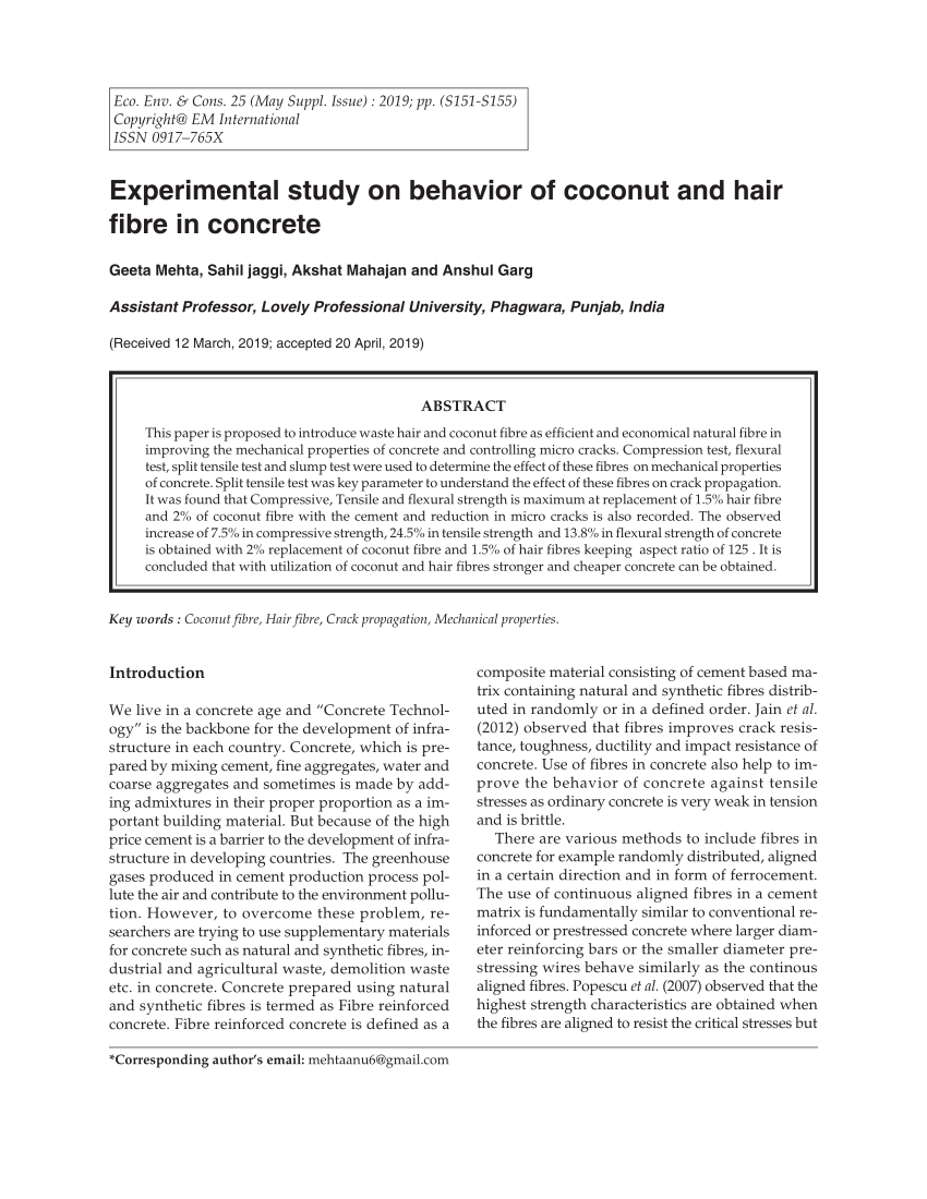 Effect of human hair fiber reinforcement on shrinkage cracking potential of  expansive clay  SpringerLink