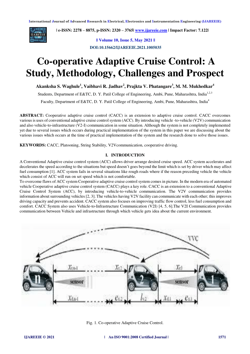 adaptive cruise control research paper