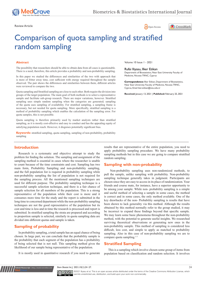 research paper on stratified sampling
