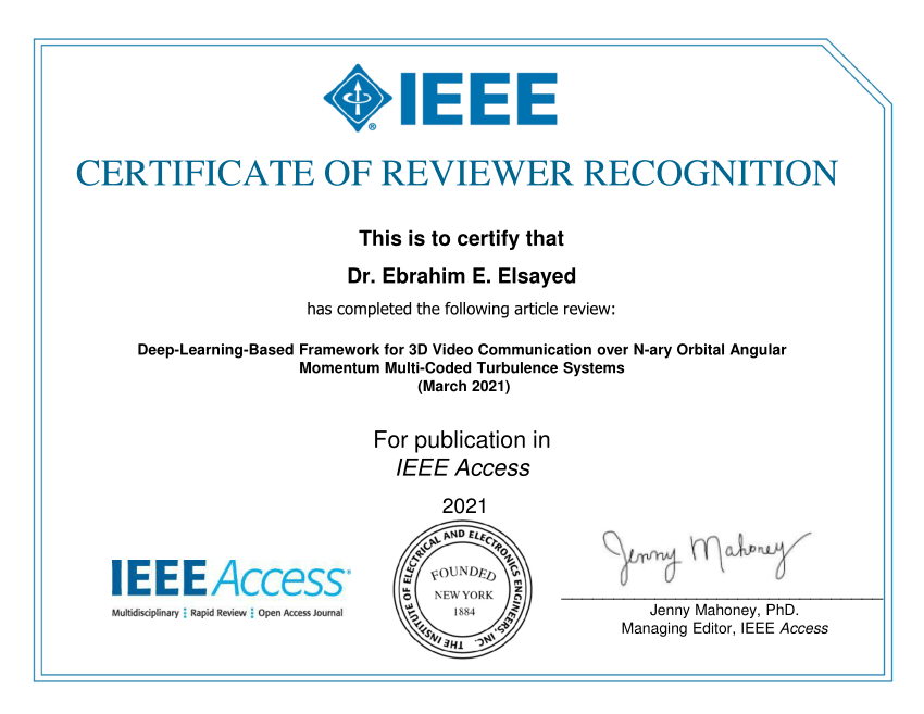 (PDF) Reviewer Certificate