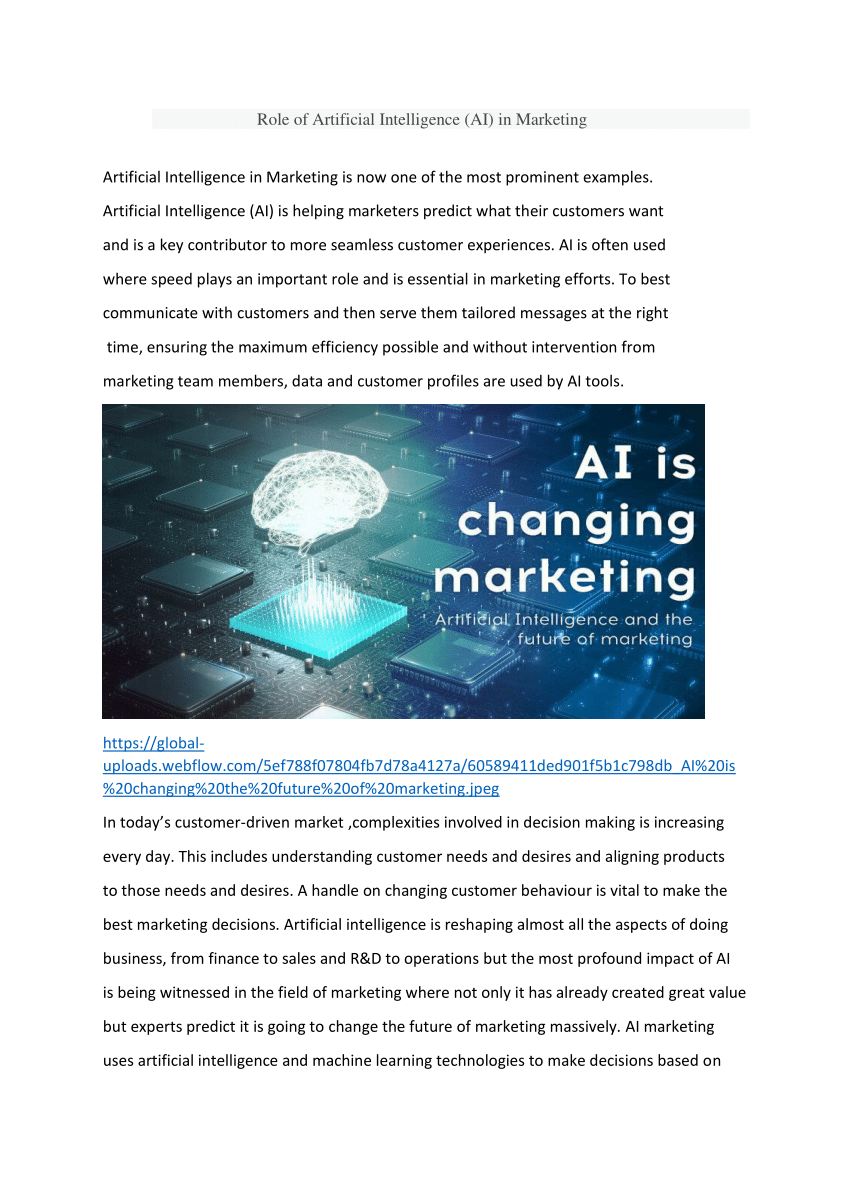 case study artificial intelligence in marketing