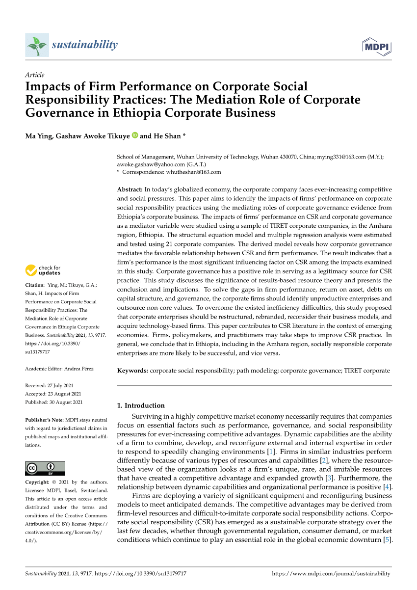 research paper on corporate social responsibility in ethiopia pdf