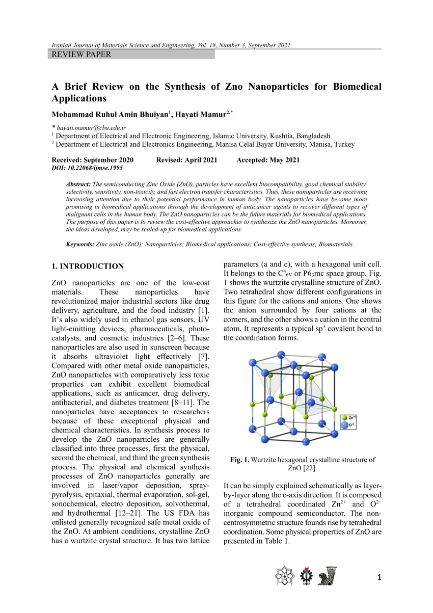 master thesis on zno nanoparticles