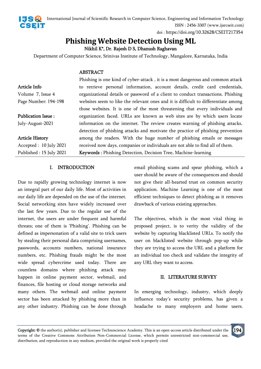 phishing website detection research paper