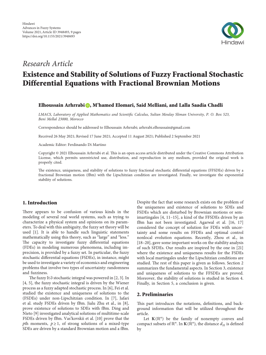 Pdf Existence And Stability Of Solutions Of Fuzzy Fractional My  