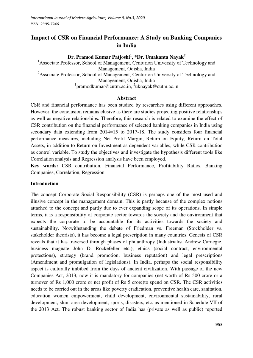 research paper on financial performance of banks