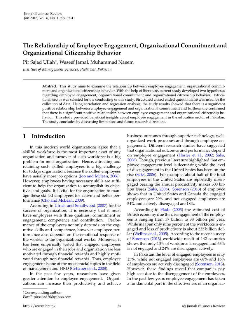 research paper on organizational citizenship behaviour