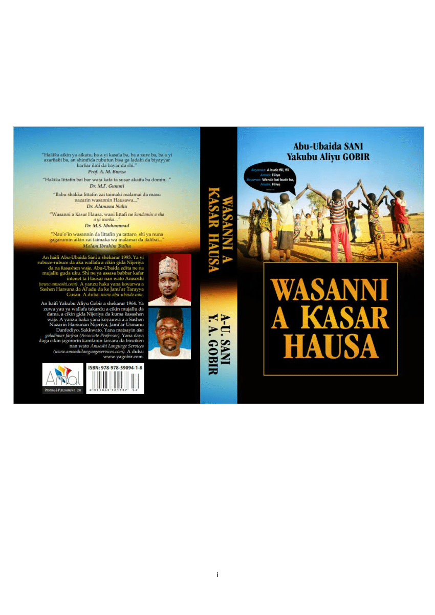 PDF) Wasanni A Ƙasar Hausa - Wasannin Hausa Na Gargajiya Guda 214