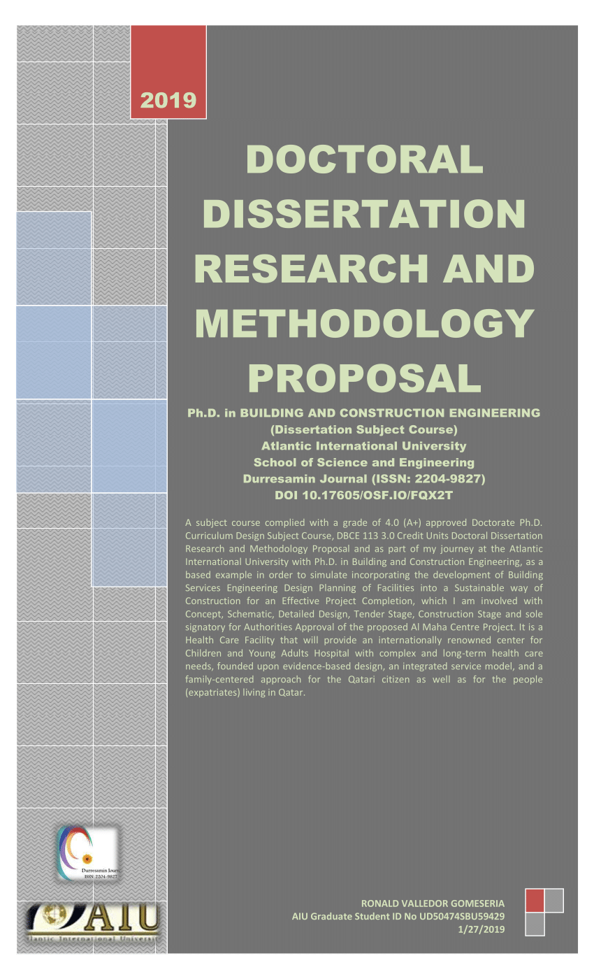 doctoral dissertation subject