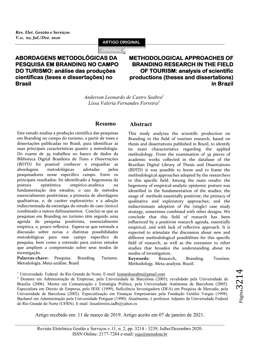 PDF) Triangulação metodológica e abordagem multimétodo na pesquisa  sociológica: vantagens e desafios