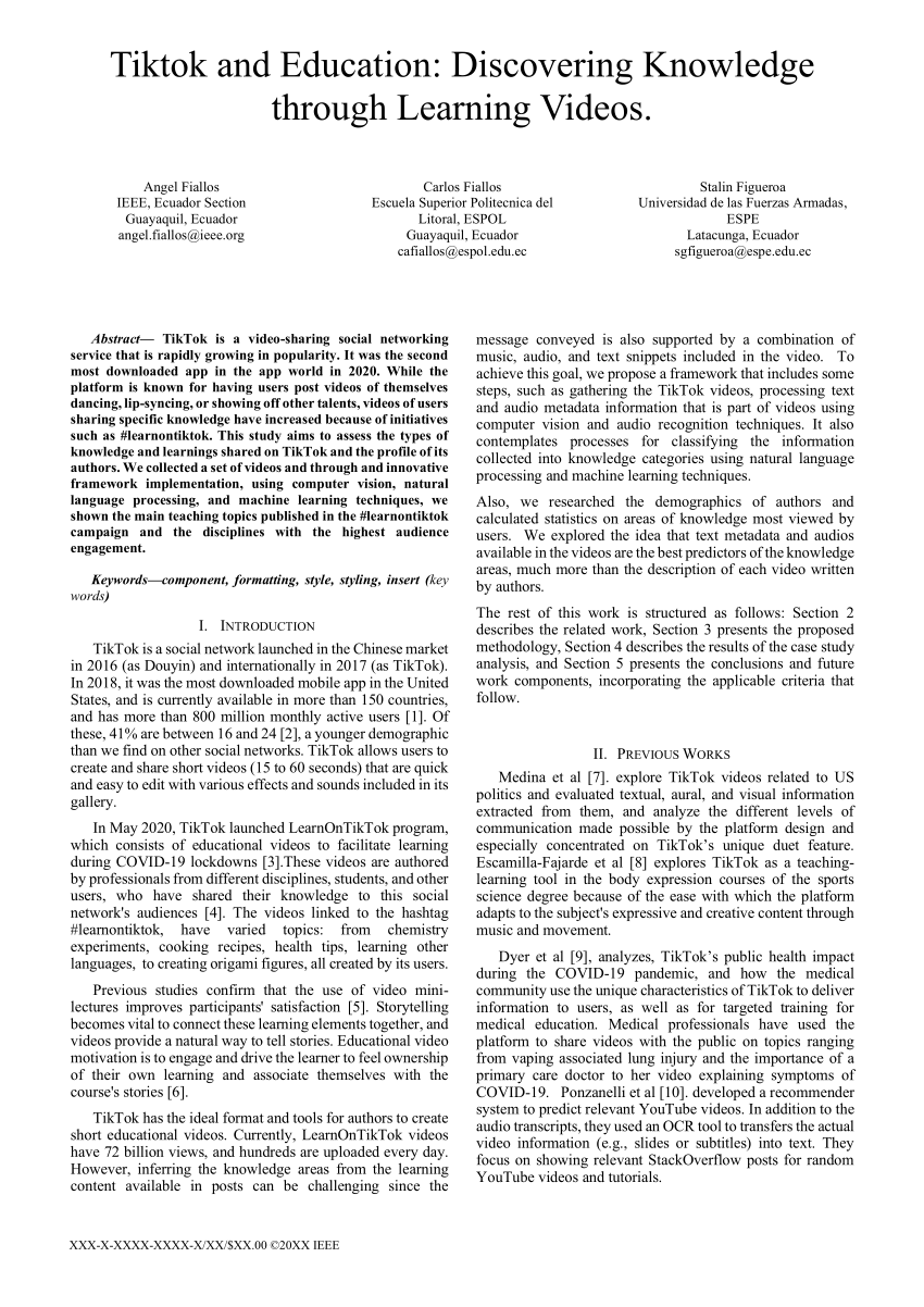 research paper on tiktok pdf