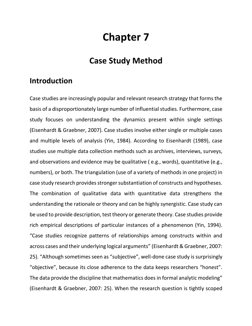 descriptive case study methodology