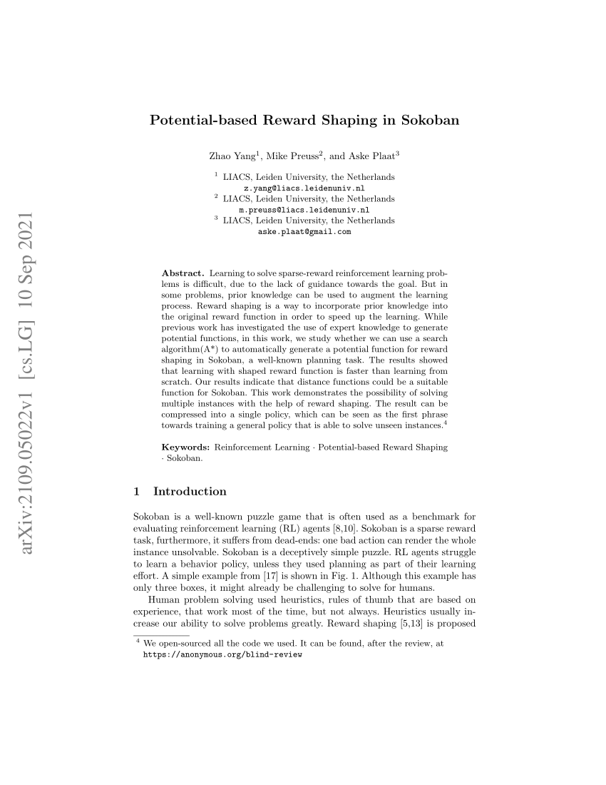 PDF) Tackling Morpion Solitaire with AlphaZero-likeRanked Reward