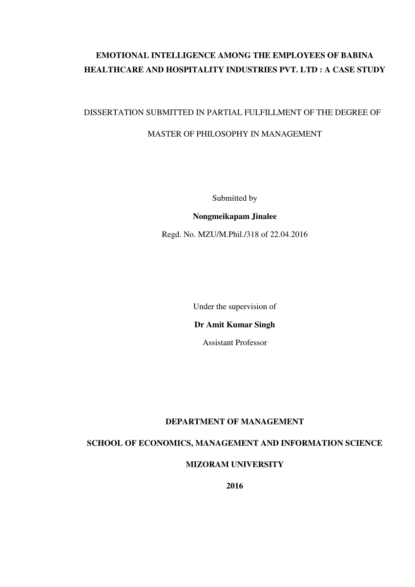 phd thesis in hospitality management