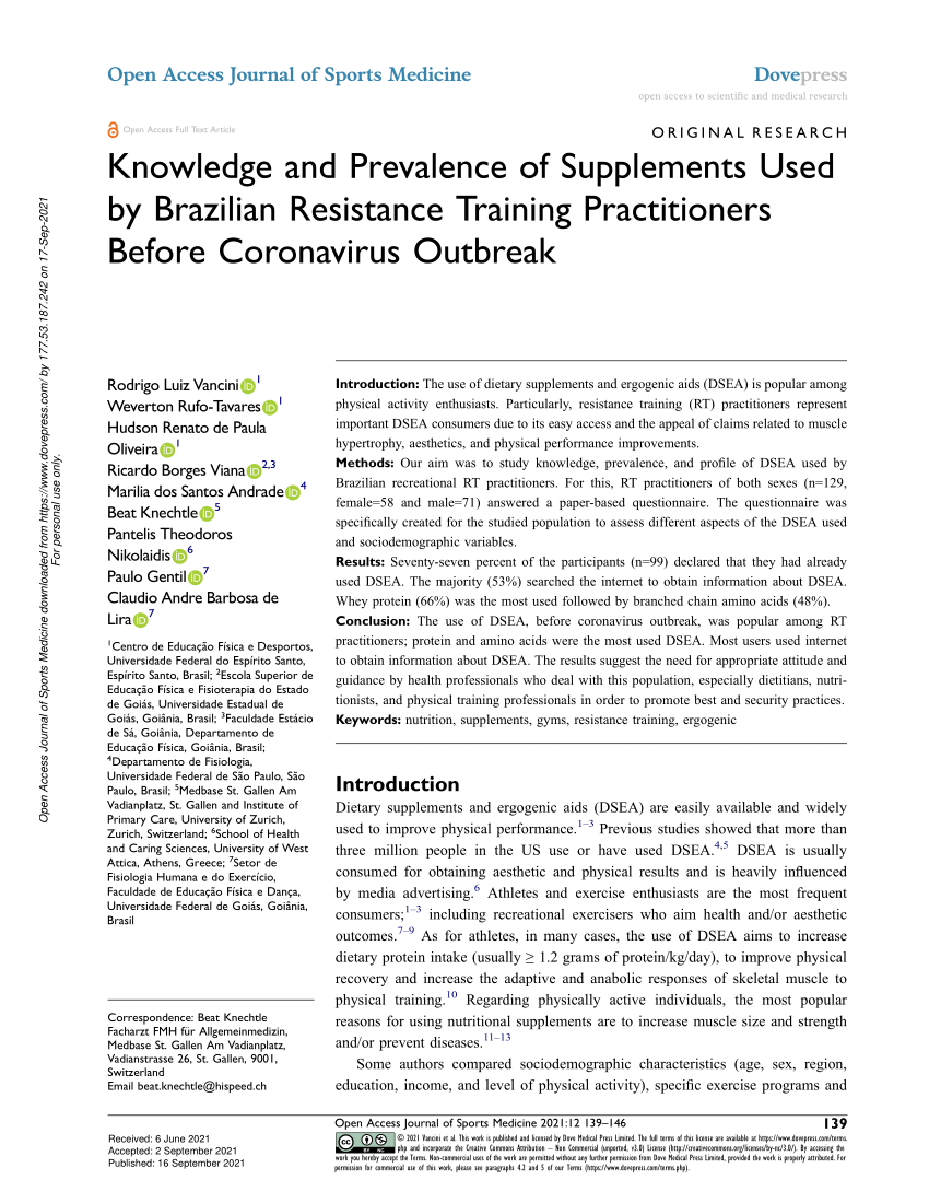 Full article: Excessive dietary supplement use and blood pressure among  Brazilian male resistance training practitioners and bodybuilders