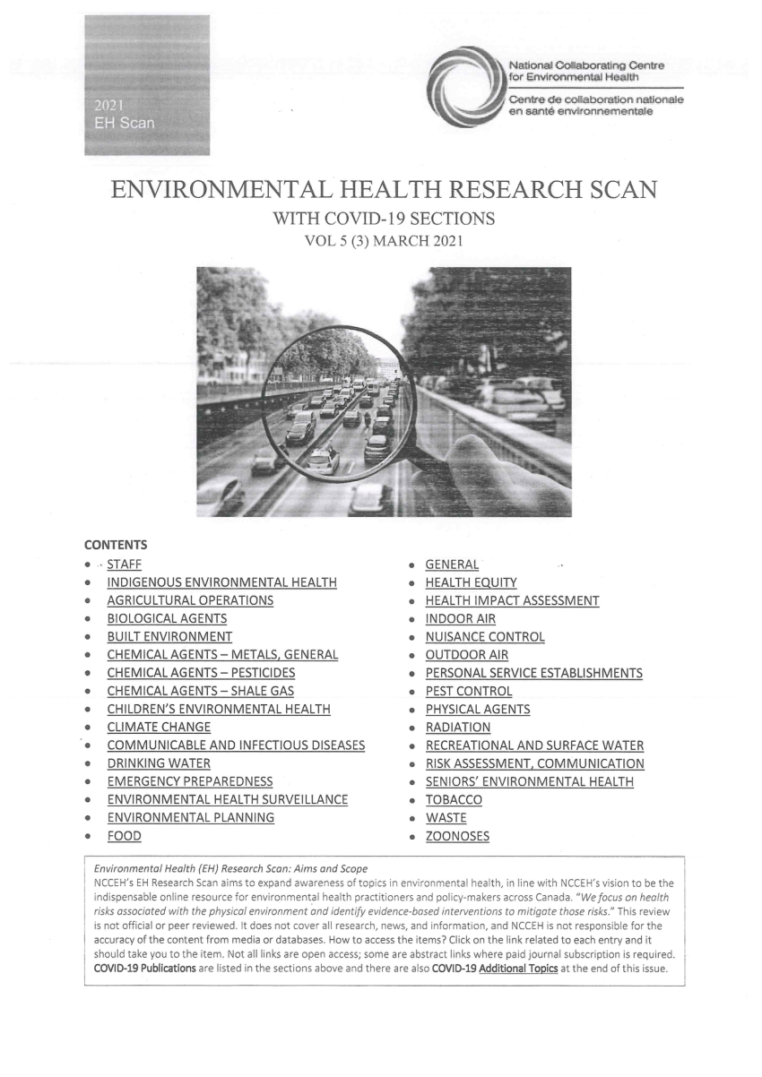 environmental health research articles
