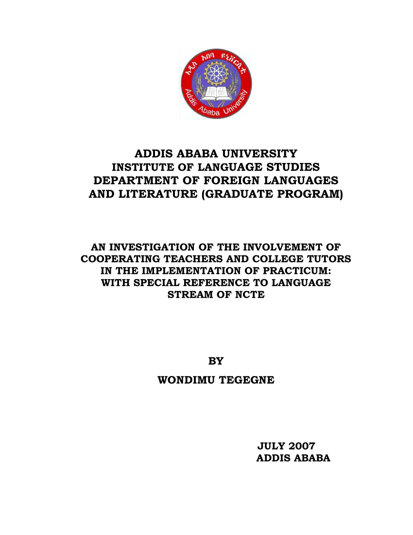 addis ababa university electronic library thesis and dissertation pdf