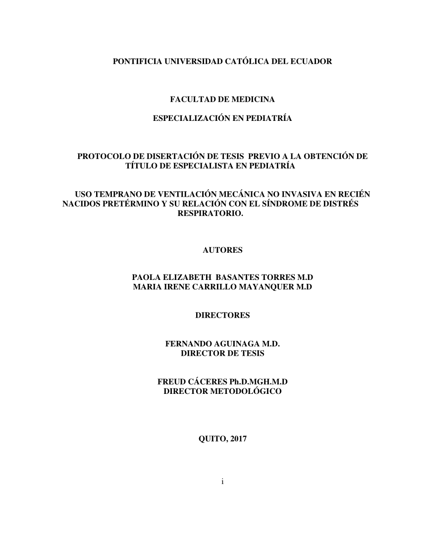 mechanical ventilation thesis pdf