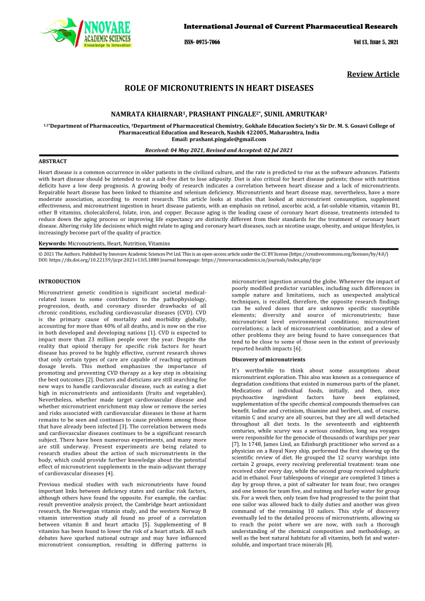 Meta-analysis: Some micronutrients may be better for the heart